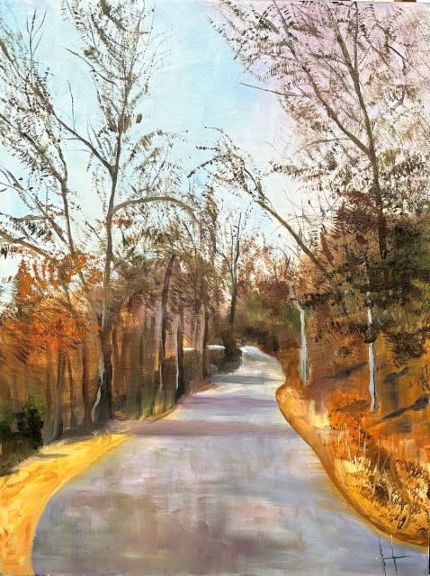 Painting of Beta Lane in Fall