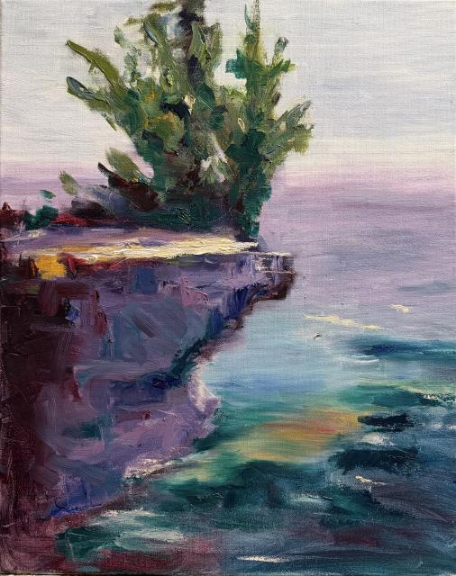 Painting of Cliff Hanger