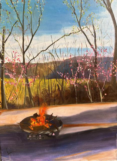 Painting of Easter Firepit