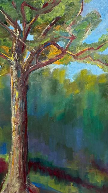 Painting of Moosemont Oak Tree