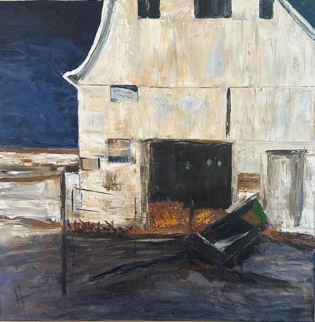 Painting of Old Barn