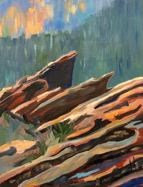 Painting of Red Rocks