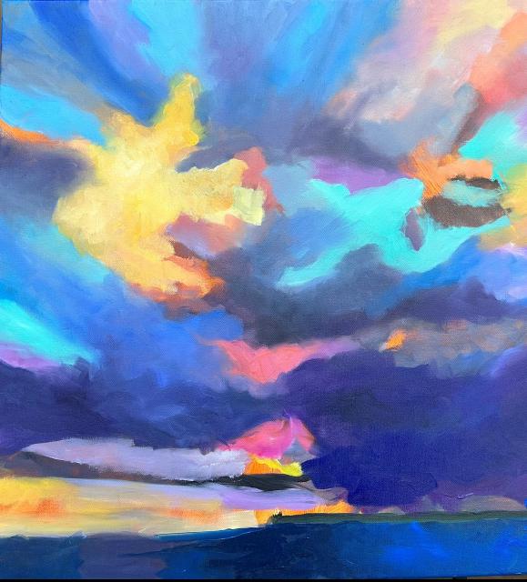 Painting of Starburst Sky