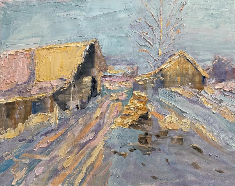 Painting of Studying Russian Impressionists