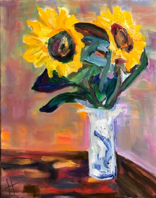 Painting of Sunflowers