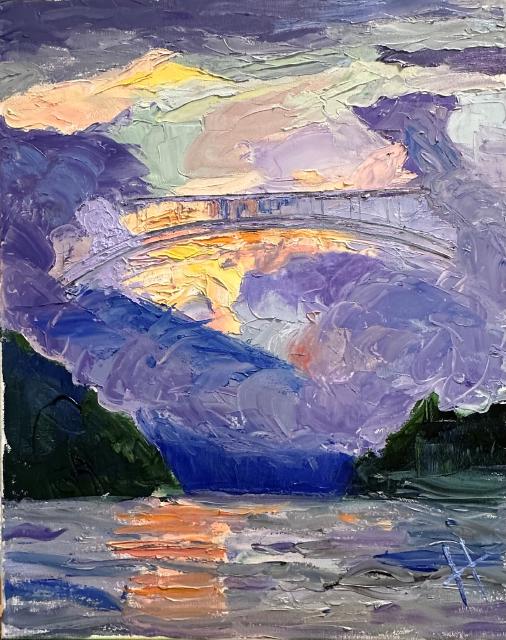 Painting of New River Gorge Bridge