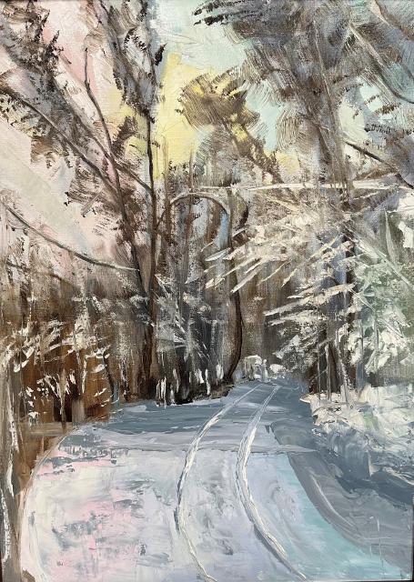 Painting of Winter on Beta Lane