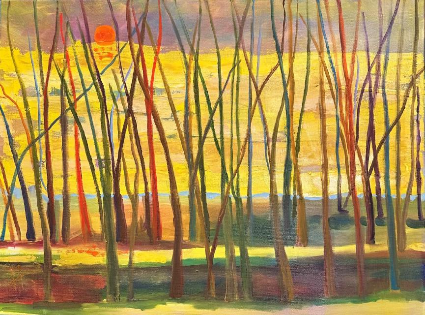 Painting of Trees in Color